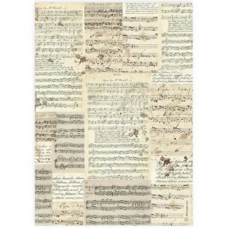 Stamperia Ριζόχαρτο Decoupage A4 (21X29,7cm) Music