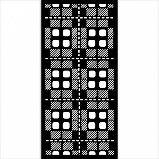 Stamperia Χονδρό Στένσιλ 0,5mm 12x25cm Ffabric Pattern