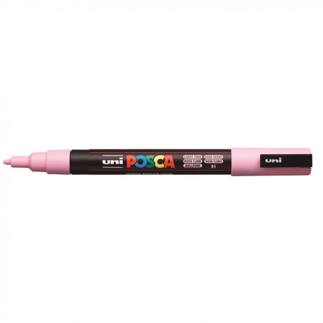 Posca Μαρκαδόρος PC-3M Λεπτό 0,9-1,3 mm Ροζ Ανοιχτό