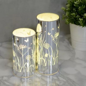 Hestia Διακοσμητικός Φωτιστικός Σωλήνας LED 15cm με Λουλούδια