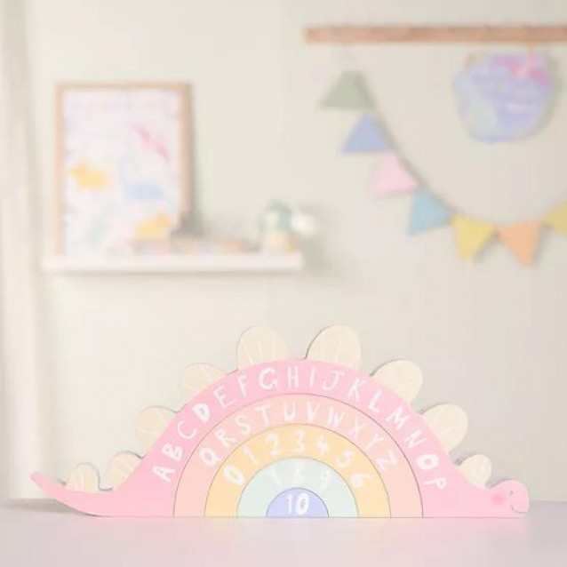 Petit Cheri Πλακέτα Δεινόσαυρος Letters & Numbers