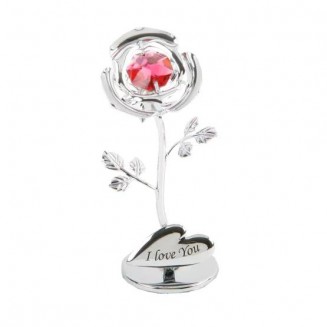 Crystocraft Rose Διακοσμητικό Γλυπτό I Love You