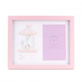 Hello Κορνίζα 10x15cm με Στοιχεία Γέννησης Baby Girl