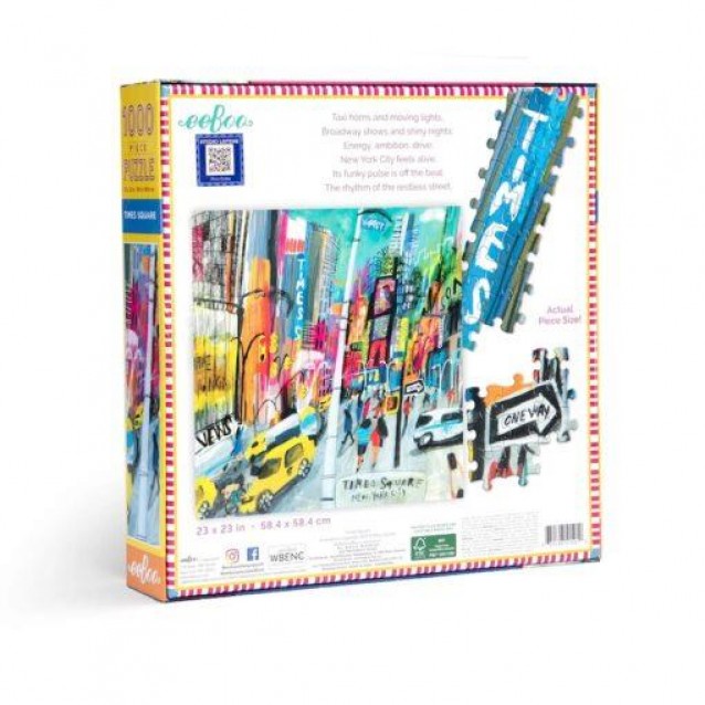 eeboo Παζλ Times Square 1000 κομμάτια FSC