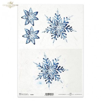 Itd. Collection Ριζόχαρτο Decoupage A4 (21x29,7cm) Snowflake