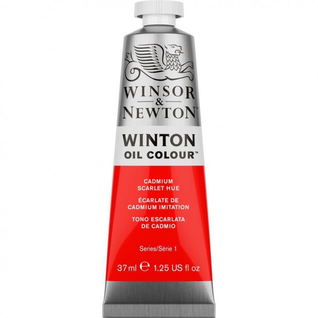 Winsor & Newton 37ml Winton Oil Cadmium Scarlet Hue