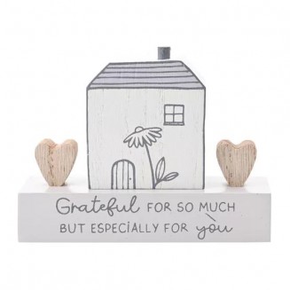 Moments Διακοσμητική Πλακέτα Σπιτάκι Grateful for You