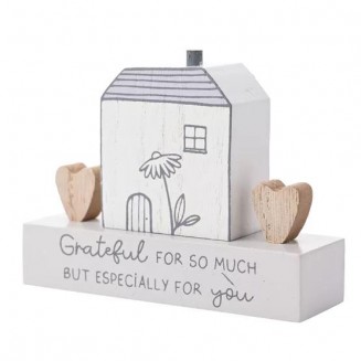 Moments Διακοσμητική Πλακέτα Σπιτάκι Grateful for You