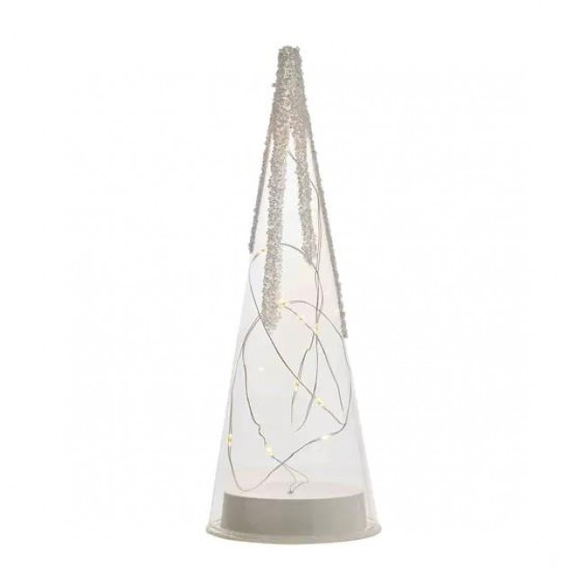Χριστουγεννιάτικος Φωτιζόμενος LED Διακοσμητικός Κώνος Μικρός