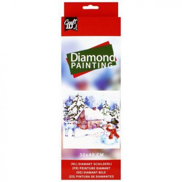 Craft ID Πίνακας Diamond Painting 30x40cm Χριστουγγενιάτικο Τοπίο