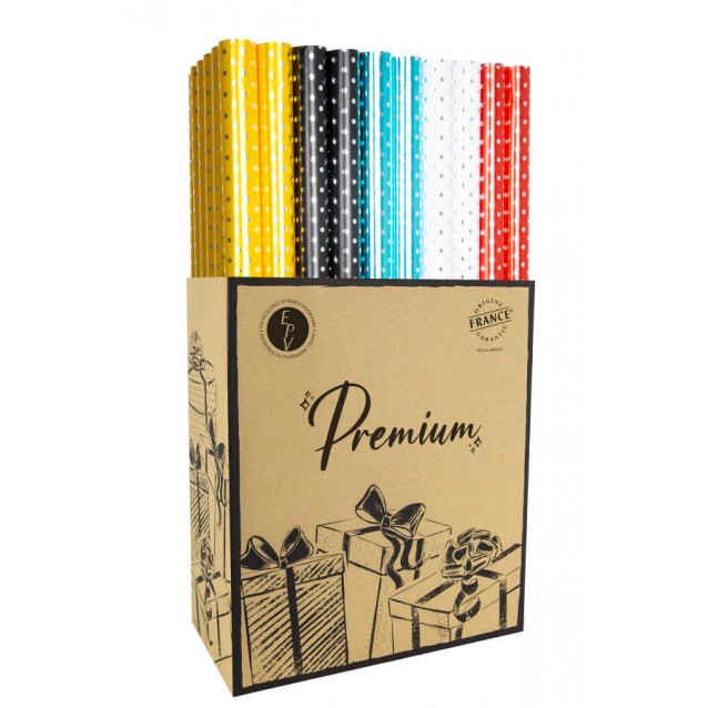 Χαρτί Περιτυλίγματος 70x150cm Πουά Metallic