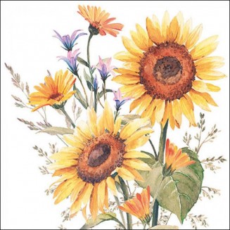 Ambiente 20 Χαρτοπετσέτες 33x33cm 3φύλλες Sunflowers FSC