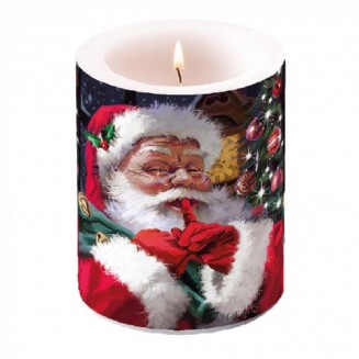 Ambiente Big Candle 10x12cm Hush Hush