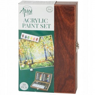 Nassau Κασετίνα Ακρυλικών σε Ξύλινο Κουτί