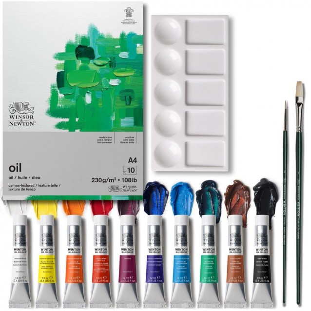 Winsor & Newton Κασετίνα Δώρου Winton Oil Essentials 14 τεμαχίων