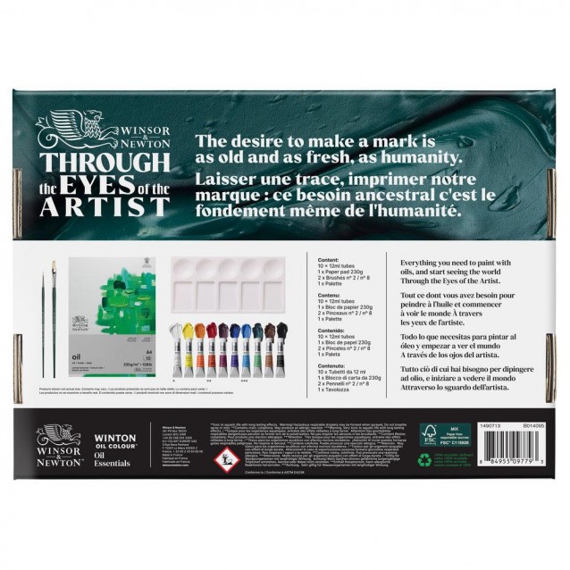 Winsor & Newton Κασετίνα Δώρου Winton Oil Essentials 14 τεμαχίων