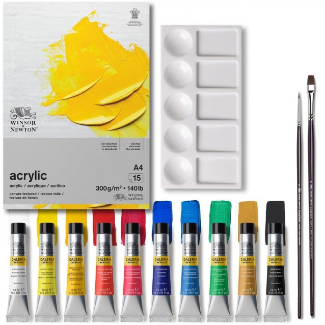 Winsor & Newton Κασετίνα Δώρου Galeria Acrylics Essentials 14 τεμαχίων