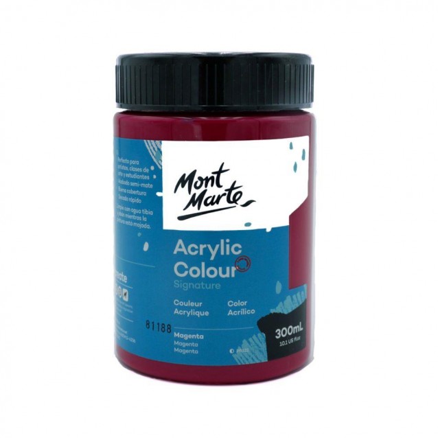 Mont Marte 300ml Studio Acrylic Magenta