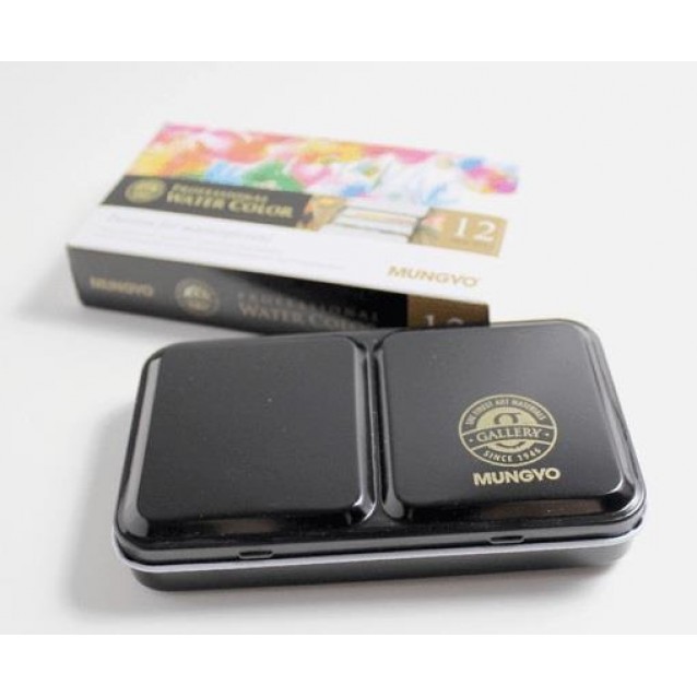 Mungyo 12 Professional Ακουαρέλες σε Μεταλλική Κασετίνα