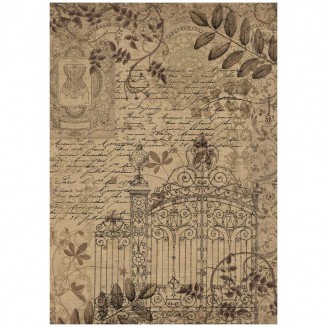 Stamperia Ριζόχαρτο Decoupage A4 (21X29,7cm) Old Lace Gate