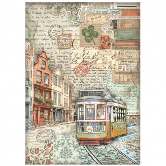 Stamperia Ριζόχαρτο Decoupage A4 (21X29,7cm) Tram