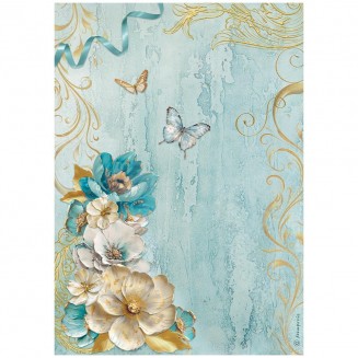 Stamperia Ριζόχαρτο Decoupage A4 (21X29,7cm) Flowers Corner