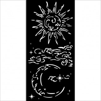 Stamperia Χονδρό Στένσιλ 0,5mm 12x25cm Sun & Moon