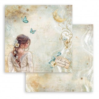 Stamperia Χαρτί Scrapbooking 30,5X30,5cm Διπλής Όψης Lady Butterfly