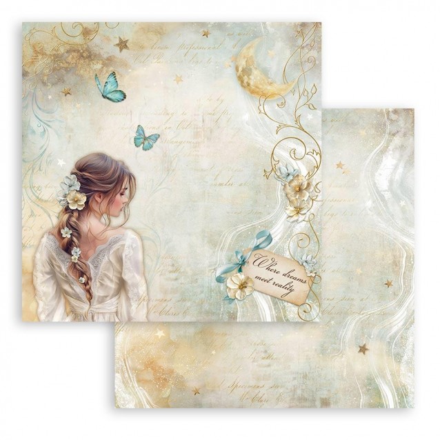 Stamperia Χαρτί Scrapbooking 30,5X30,5cm Διπλής Όψης Lady Butterfly