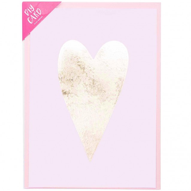 Rico Design DIY Ευχετήρια Κάρτα Gold Heart