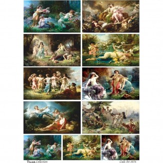 Tuja Collection Ριζόχαρτο Decoupage A4 (21x29,7cm) 1076
