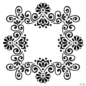 Craftistico Stencil 30x30cm 029 Μοτίβο Δαντέλα