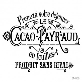 Craftistico Stencil 30x30cm 058 Vintage Γράμματα