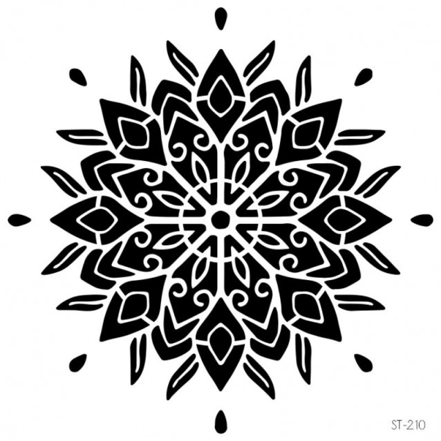 Craftistico Stencil 50x50cm 210 Μοτίβο Mandala
