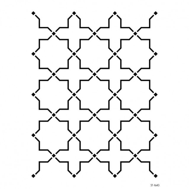 Craftistico Stencil 50x70cm 1640 Μοτίβο Τοίχου