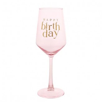 Confetti Ποτήρι Κρασιού Happy Birthday