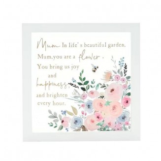 The Cottage Garden Γυάλινη Πλακέτα σε Κορνίδα Mum