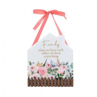 The Cottage Garden Κρεμαστή Πλακέτα Σπιτάκι Family
