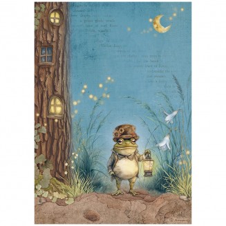 Stamperia Ριζόχαρτο Decoupage A4 (21X29,7cm) Hidden Grove Mr Frog