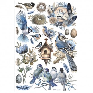 Stamperia Ριζόχαρτο Decoupage A4 (21X29,7cm) Birds