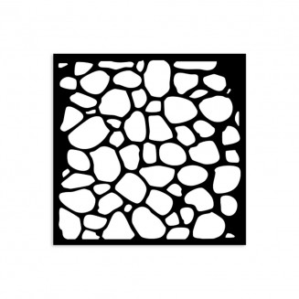 Stamperia Χονδρό Στένσιλ 0,5mm 12X12cm Hidden Grove Stone Pattern