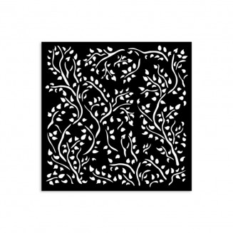 Stamperia Χονδρό Στένσιλ 0,5mm 12X12cm House of Roses Branch Pattern
