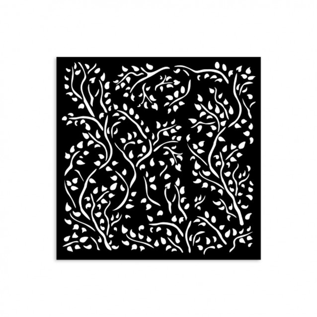 Stamperia Χονδρό Στένσιλ 0,5mm 12X12cm House of Roses Branch Pattern