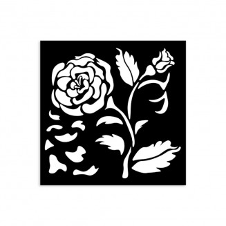 Stamperia Χονδρό Στένσιλ 0,5mm 12X12cm House of Roses Big Rose
