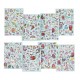 Moxy 8 Φύλλα A5 με Glitter Stickers Μονόκεροι & Γοργόνες