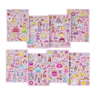 Moxy 8 Φύλλα A4 με Αυτοκόλλητα Stickers Fantasy