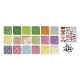 Moxy 18 Φύλλα Origami 19,5x19,5cm με Αυτοκόλλητα & Ματάκια Λουλούδια