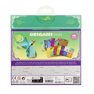 Moxy 12 Φύλλα Origami 21x20cm με 18 Σχέδια Πουλάκια