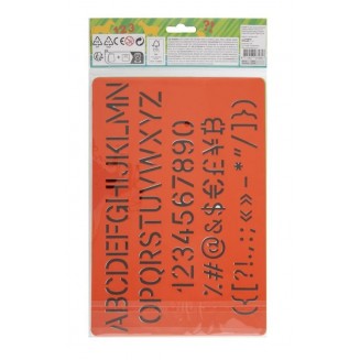 Moxy Basic Craft 2 Stencil A4 Φάρμα & Αλφάβητο