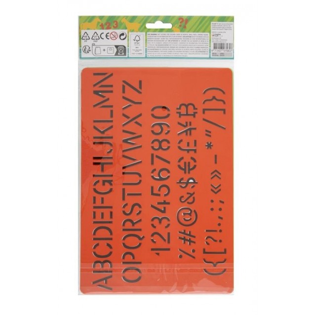 Moxy Basic Craft 2 Stencil A4 Φάρμα & Αλφάβητο